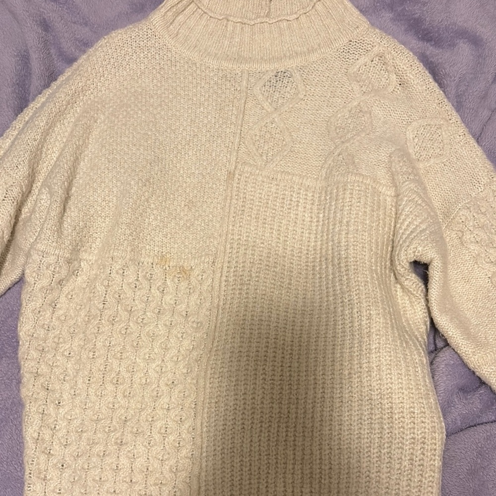 American Eagle Outfitters Cream Sweater